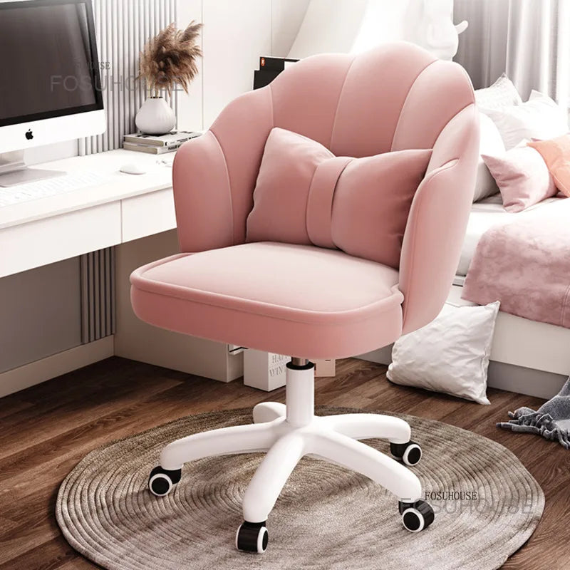 Home Comfortable Study Office Chairs Back Swivel Chair Dormitory Gaming Chair Student Lovely Computer Chair Bedroom Furniture