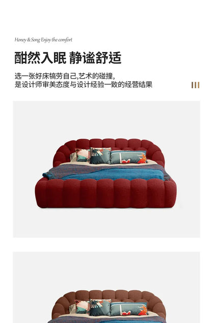 Lounge Clear Bed Decoration Beauty Room Decor Large Size European Sun Sleeping Bed Safe Letto Matrimoniale Trendy Furniture