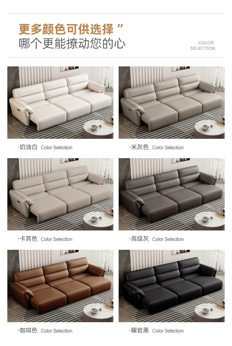 Minimalist Modern Sofa Electric Adults Cushion Comfortable Double Sofa Floor Apartment Divani Da Soggiorno Home Accessories