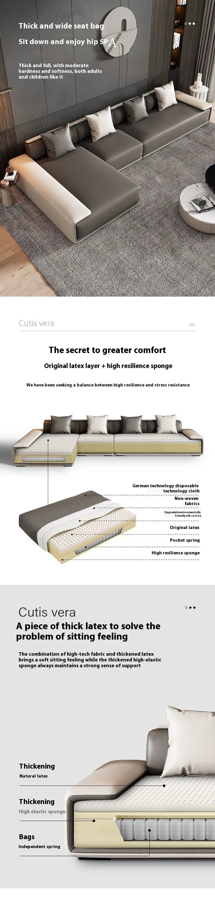 Lounge Water Proof Sofa Reclinable Nordic Luxury Modular Living Room Sofas Couch Sectional Lazy Divano Letto Modern Furniture