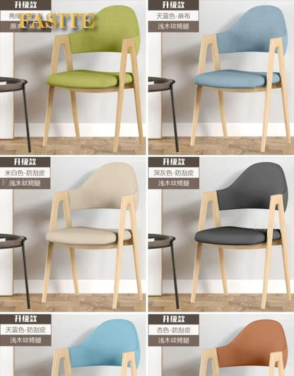 Room Dresser Dining Chairs Home Mid Century Modern Furniture Metal Skeleton Armchair Simple Makeup Armchair Kitchen Furniture