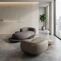 Italian Fabric Living Room Sofa Design Pebble Sofa Bed Modern Creative Recliner Corner Sofa Bed European Home Furniture