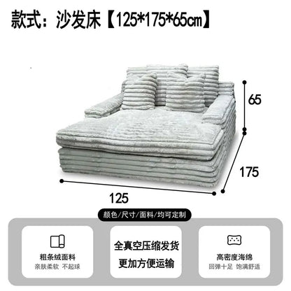 A  Recliner Sofas Minimalist 2 Seater Vacuum Sponge Sofa Compressed Lounge Woonkamerbanken Furniture For Home