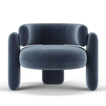 Cream single sofa chair designer lazy living room balcony modern simple and lightweight luxury reception lounge chair