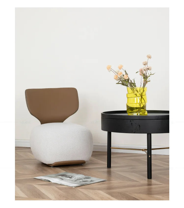 Luxury Fabric Living Room Chair Coffee Shop Living Room Lounges Chair Bedroom Sofa Furniture Low Stool Balcony Leisure Chair t