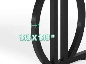 Tribesigns Dining Table for 4-6 People, 63-Inch Large Dinner Table with Heavy Duty Metal Frame, Modern Industrial Kitchen Table