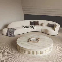 Y48 Nordic living room curved designer sofa hotel lobby multi-person combination sofa