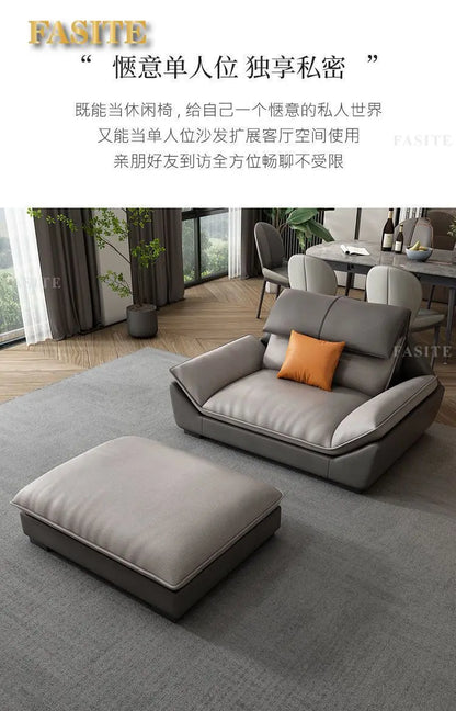 Nordic leave-in light luxury technology cloth sofa modern simple living room fabric latex minimalist sofa