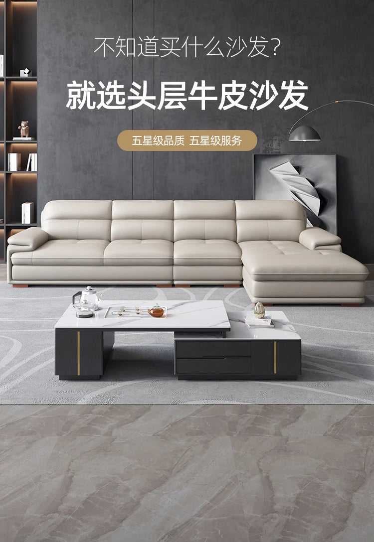 Real Minimalist Living Room Sofas Classic Sleeping Modern Lounge Sofa Leather Luxury Soft Couch Wohnzimmer Furniture For Home