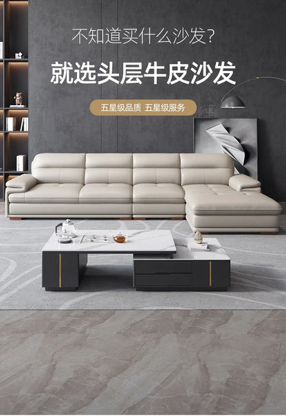 Real Minimalist Living Room Sofas Classic Sleeping Modern Lounge Sofa Leather Luxury Soft Couch Wohnzimmer Furniture For Home