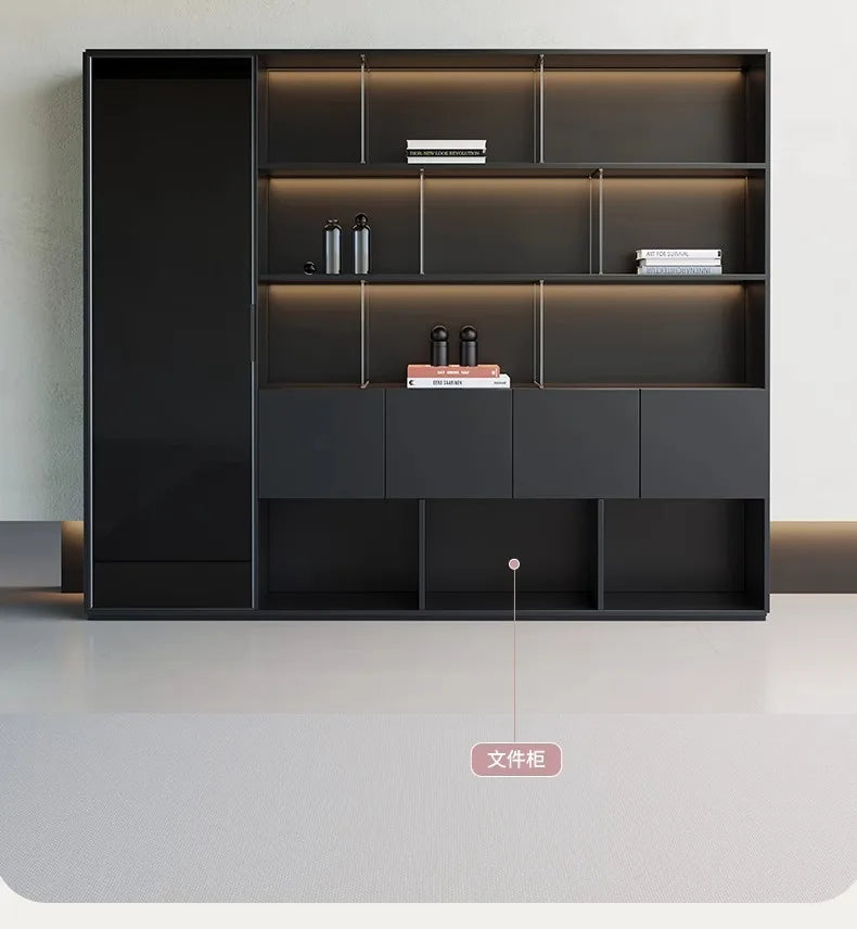 Simple and light luxury office desk and chair combination President's table Manager table Large desk office