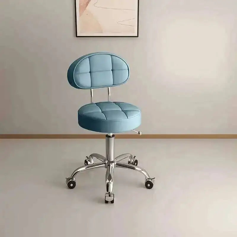 Big work stool hair cutting chair rotating lifting round stool pulley hair salon special beauty stool
