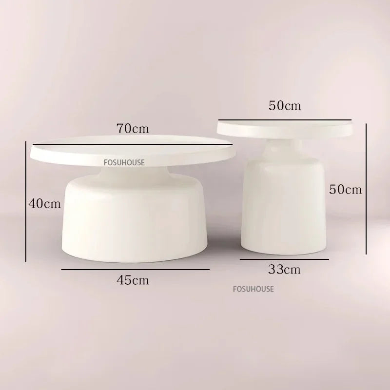 Nordic Living Room Center Table Circular Coffee Tables Modern Side Tea Table Portable Simple Bedroom Nightstand Home Furniture B