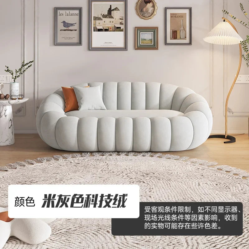 Cloud Sofa Plush Pumpkin Sofa Combination Soft And Comfortable Modern Living Room Sofa Suite Apartment Home Decoration Furniture