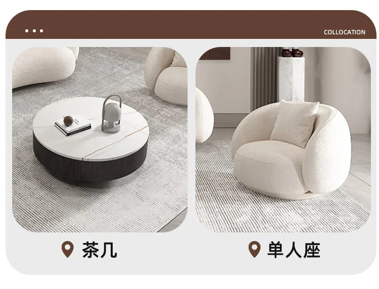 Minimalist Nordic Living Room Sofas Leather Recliner Designer Modern Sofas Luxury Lounge Balcony Cheap Divano Home Furniture