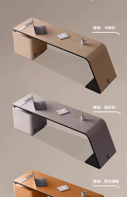 Luxury Paint Office Desk High-end Simple Modern Creative Boss Desk President Manager Mesas De Escritorio Office Furniture