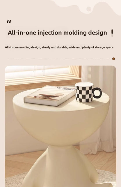 Modern Side Table - Multifunctional Corner End Table, Small Coffee Table for Living Room/Bedroom, Unique Design Nightstand