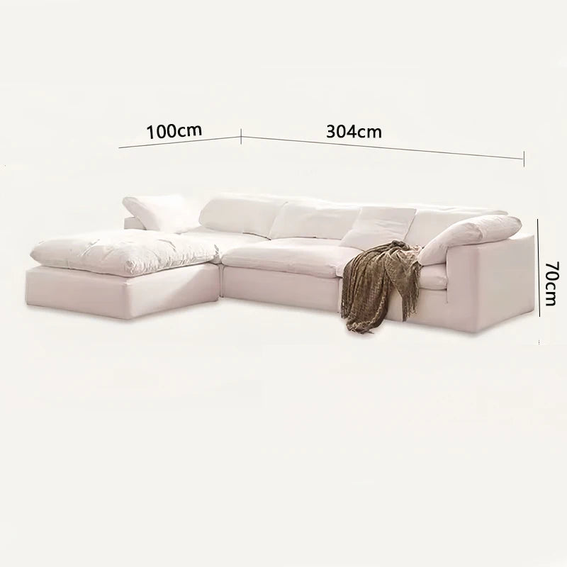 Vacuum compression cloud sofa lazy chenille fabric small apartment living room free combination module sofa furniture