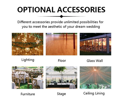 Luxury White Big Large Marquee Tipi Tents 100 150 200 300 500 People Outdoor Party Wedding Tent