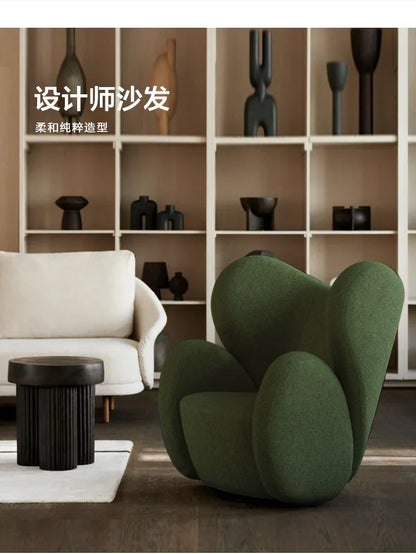 Nordic Lounge Armchair Rocking Chair Living Rooms Modern Individual Armchairs Design  Accordion Dinning Salon Sedie Da Furniture