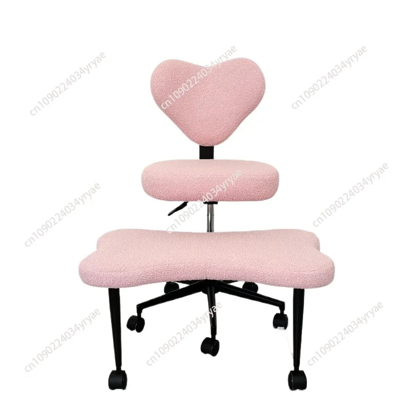 Cross Leg Chair - Meditation Chair with Wheels, ADHD Chair, Height Adjustable Seat, Adjustable Footstool