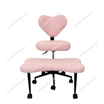 Cross Leg Chair - Meditation Chair with Wheels, ADHD Chair, Height Adjustable Seat, Adjustable Footstool