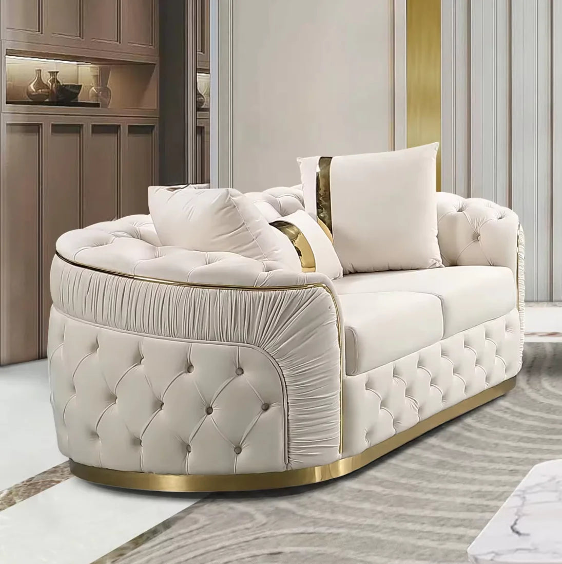 #*s for Curve Sofa Set 2 Seater Modular Washable Teddy Fabric Reclining Sectional Sofa for Hotel Lobby Living Room Furniture