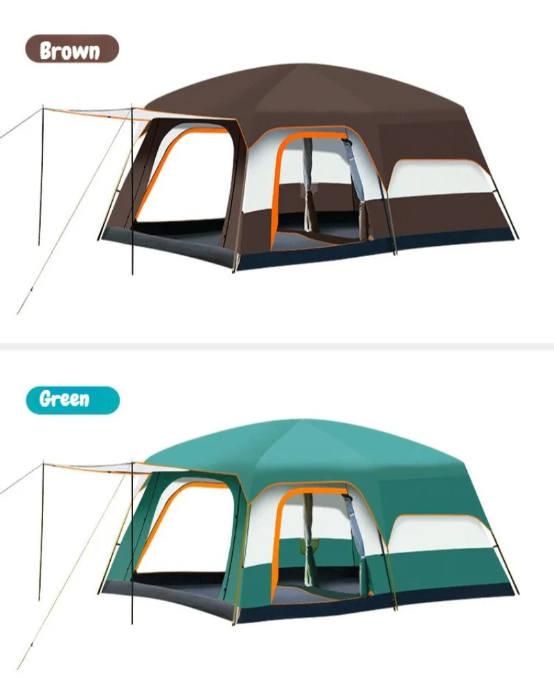 Sunshade Waterproof Tent Portable Wear Resistance Camping Tents Outdoor Stable Windproof Large Spaces Four Season Shelters