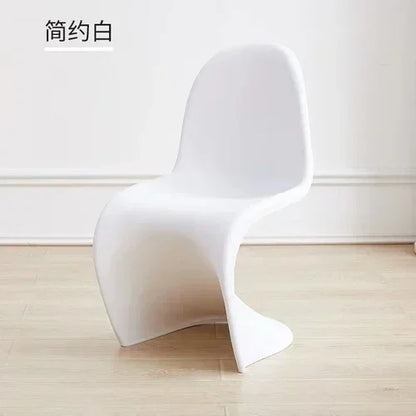 Design Minimalist Dining Chair Acrylic Kitchen Colorful Office Chair Modern Living Room Cadeira Kitchen Furniture  A1