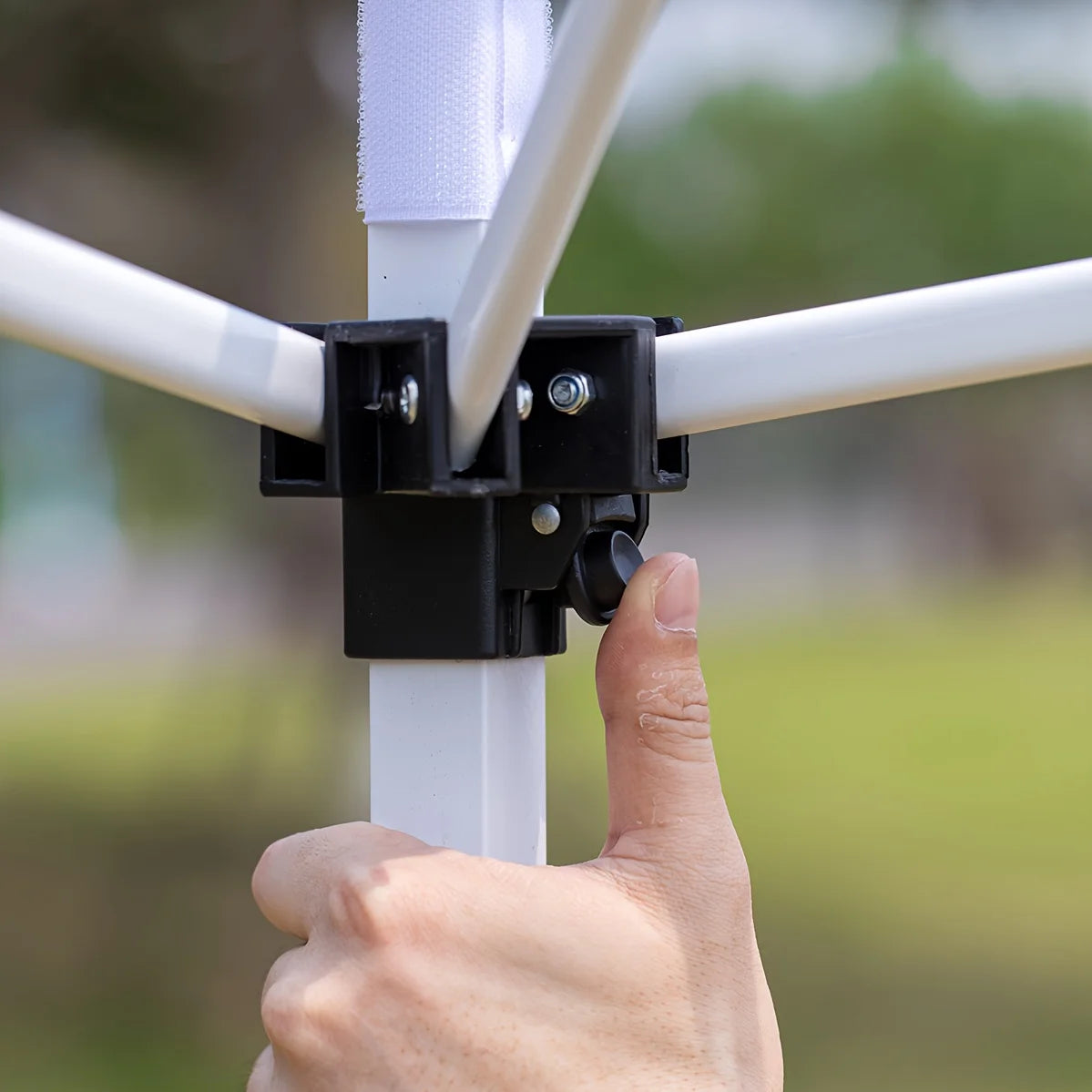 Outdoor pop-up canopy Gazebo Tent beach camping instant canopy Sunscreen rainproof khaki color (2.9 x2.9M)