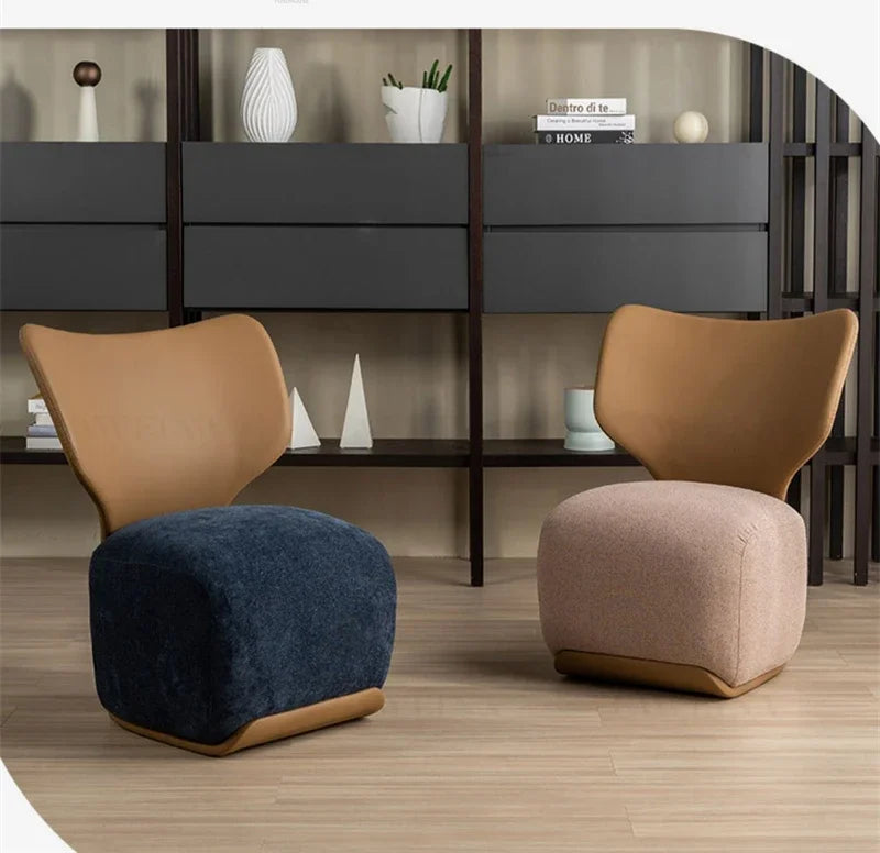 Modern Designer Leisure Living Room Chair Balcony Back Chair Living Room Furniture Nordic Luxury Small Apartment Lazy Sofa Chair