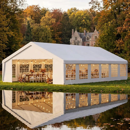 20x40 Party Tent Heavy Duty Canopy for Weddings Events with Sidewalls Waterproof