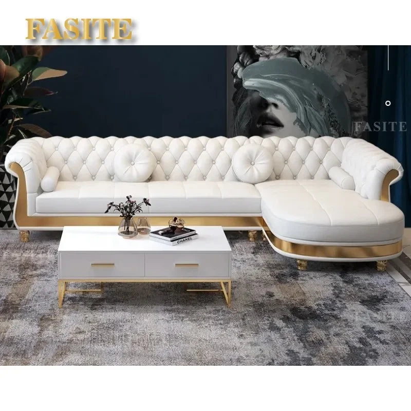 Modern living room corner sofa set furniture