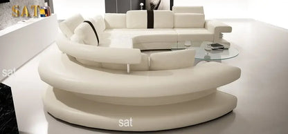 New Arrival Modern Living Room Leather Sofa, Lounge Chair, Living Room Designer Combination Sofa, U-shaped Sofa, Luxury Leather