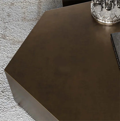 Nordic Stainless Steel Coffee Tables for Living Room Furniture Sofa Side Table Household Small Apartment Designer Coffee Table