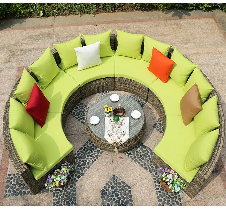 2022 Cheapest Garden Sofas Rattan Outdoor Furniture
