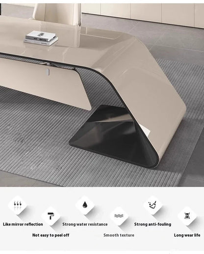 Designer Modern Office Desks Asthetic Luxury Storage Drawers Writing Executive Desk L Shaped Study Escritorios Office Furniture