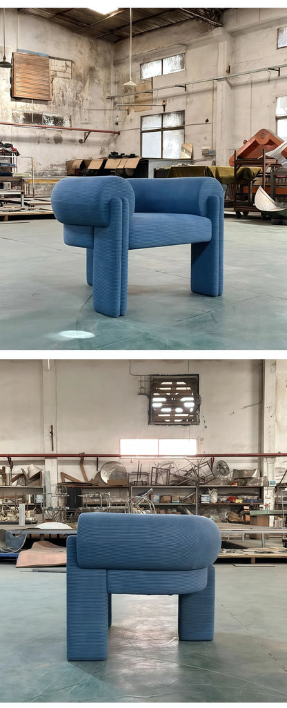 Nordic Club Single Sofa Chair Designer Armchair Hotel Model Living Room Balcony Cloth Leisure Chair
