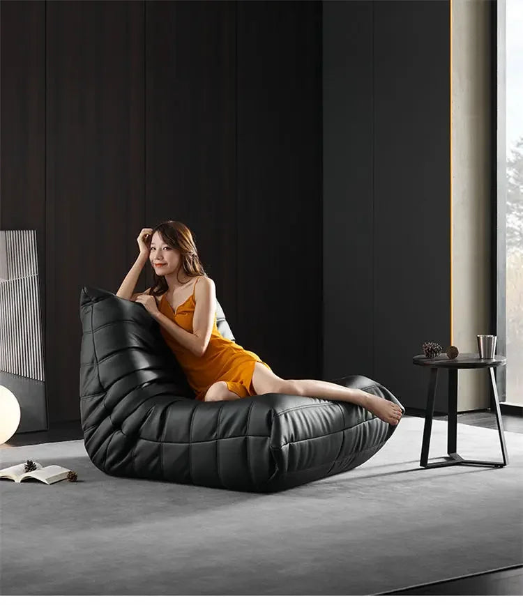 Oil wax leather caterpillar sofa, fashionable high-end atmosphere, living room, bedroom, shops and hotels can be used