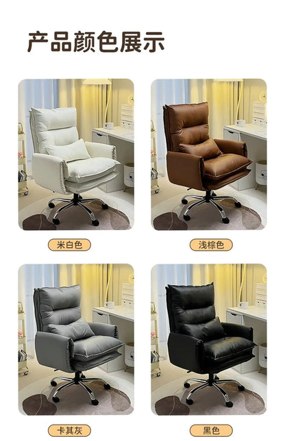 Executive Chair Leather Ergonomic Gamer Furniture Home Individual Armchair Saddle Transparent Anime Dresser Work Cheap Low Desk