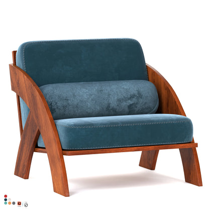 Nordic Luxury Design Solid Walnut Wood Reception Chair Simple Home Hospitality Club Furniture Living Room Hotel Net Red Leisure