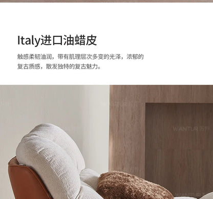 Italian living room creative single chair Nordic small apartment backrest sofa chair