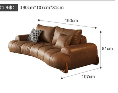 Modern Leather Relax Sofa Living Room Minimalist Luxury Sectional Nordic Sofa Adults Designer Divani Soggiorno Home Furniture
