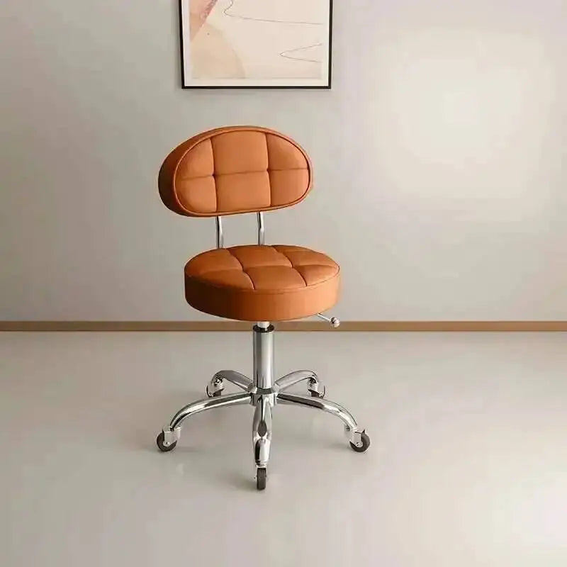 Big work stool hair cutting chair rotating lifting round stool pulley hair salon special beauty stool