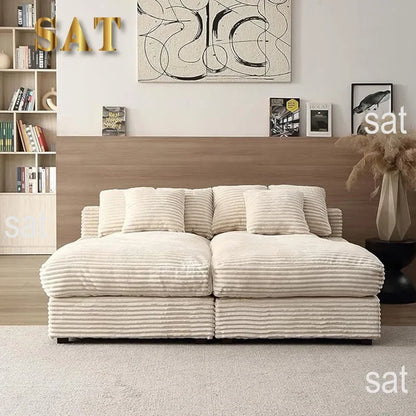 -Kingsoft 2025 Modern Compression Sofa Bed Box Popular Corduroy Design Apartment Loft Living Room Manufacturing