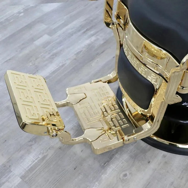 Barber Chair Retro Stylish Beauty Hairdressing King Style Armrest Hair Styling Classic Hydraulic Furniture Salon Barber Chair