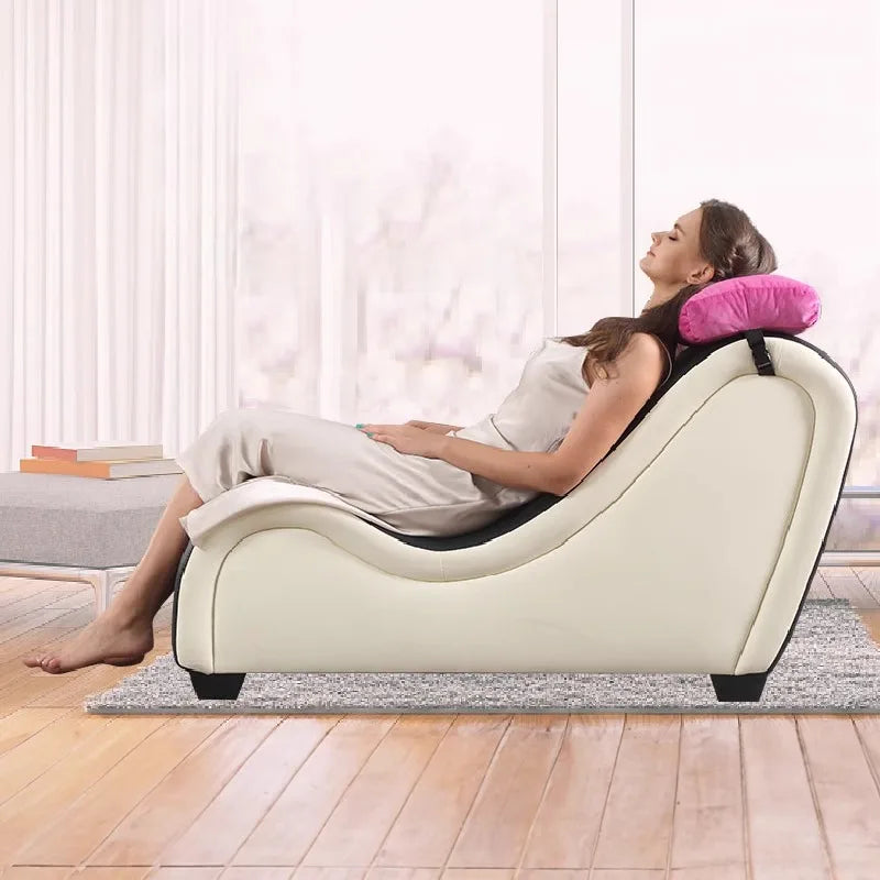 Hotel Bedroom Couple Lounge Chaise Sofa, Casual Reclining Love Seat, Modern Intimacy Chair for Couples