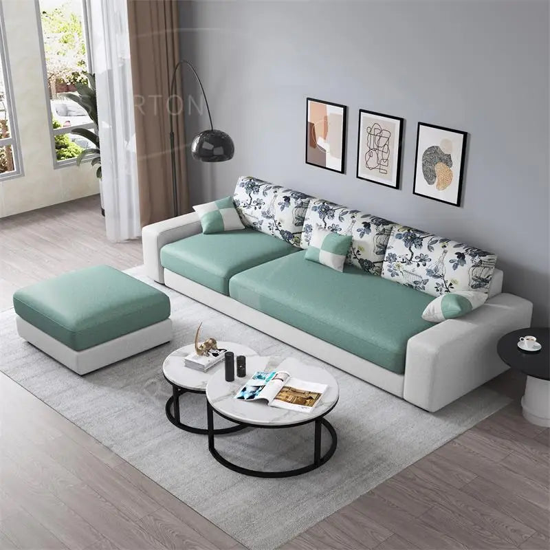 Sofa Small Cheap Couch Living Room Modern L Shape Sofa Set Furniture 3 Seater Simple Design Sofa for Home