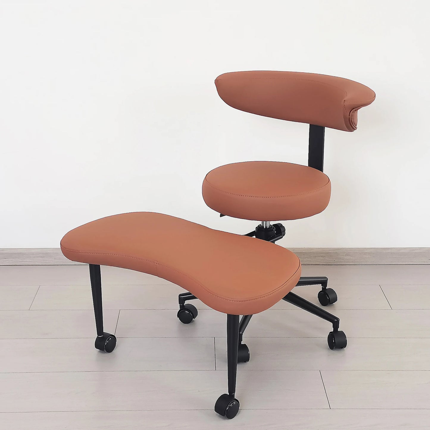 Cross Legged Chair - Meditation Chair With Wheels  ADHD Chair Height Adjustable Seat  Adjustable Footstool