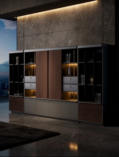 Filing Cabinet Luxury Large Computer Tables Modern Minimalist Executive Manager President Table Office Combination Furniture